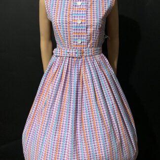 Beautiful 1950's cotton day dress by Marwin