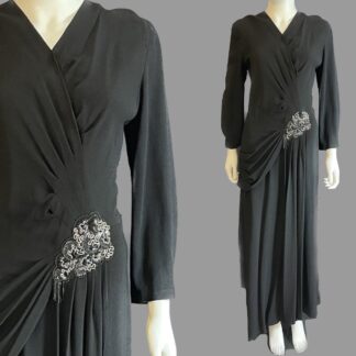 Outstanding 1940's evening gown by Crompton Perry