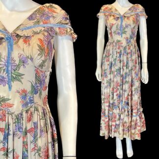 Beautiful 1930's maxi dress by Charles Ashley