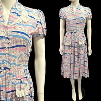 Adorable 1940's day dress by Brookmar