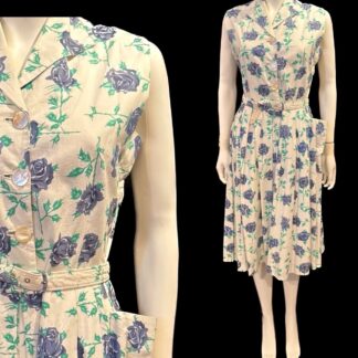 Gorgeous 1950’s rose print dress