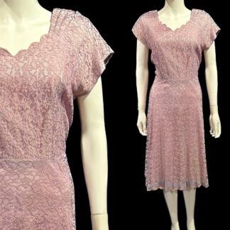 Lovely 1940's volup lace dress