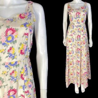Really pretty 1930's maxi dress