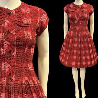 Adorable late 1950's day dress by Miss Susan Rogers