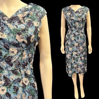 Stunning 1950's wiggle dress by Linda Gay
