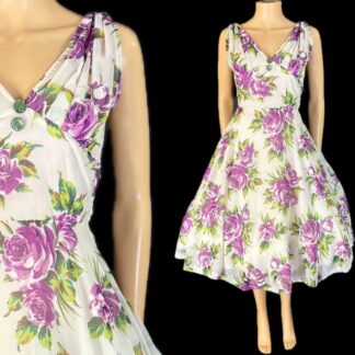 Really pretty 1950's nylon chiffon dress