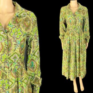 Fab 1950's paisley day dress