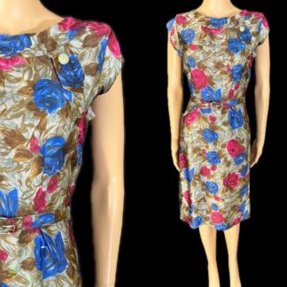 Cute late 1950's cocktail wiggle dress