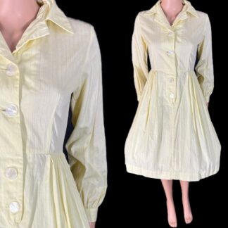 Adorable yellow 1950's shirt waister