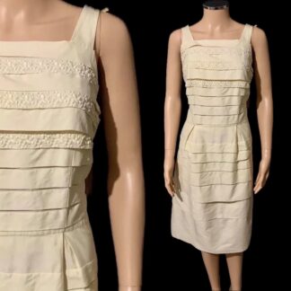 Silk 1950's day dress