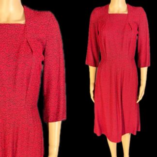 Gorgeous 1940's winter weight day dress