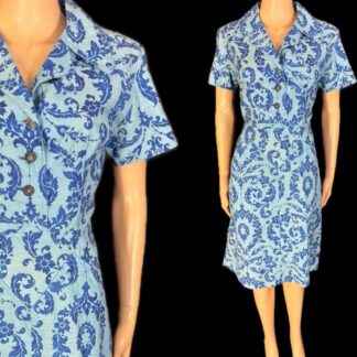 Gorgeous late 1930's cotton dress
