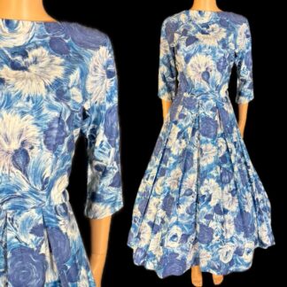 Stunning 1950's crisp cotton day dress