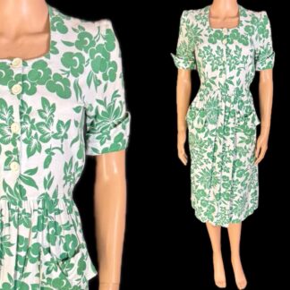 Adorable early 1940's cotton day dress