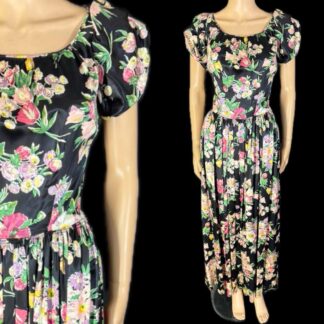 Beautiful 1940's satin evening dress