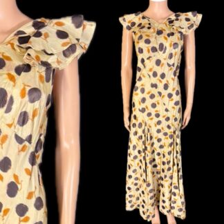 Gorgeous 1930's silk maxi dress