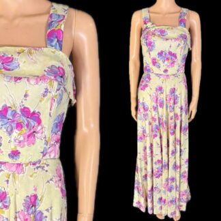 Stunning early 1940's summer evening dress