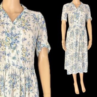 Really pretty 1940's fine gauze cotton dress.
