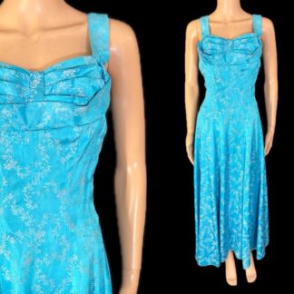 Beautiful 1950's brocade evening dress by Blanes
