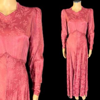 Stunning 1930's slipper satin gown