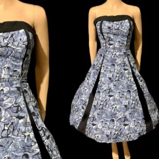 Cracking 1950's novelty print dress