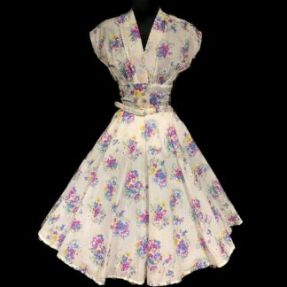 Stunning nylon 1950's day dress