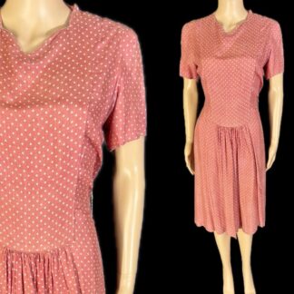 Really pretty 1930's silk day dress