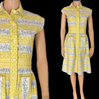 Pretty cotton 1940's day dress