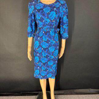 Gorgeous 1950's bark cloth volup day dress