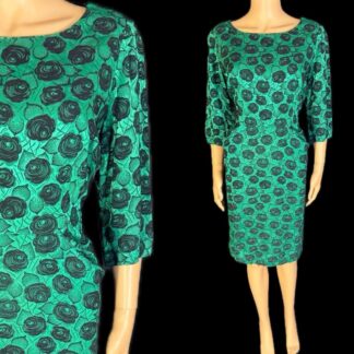 Beautiful late 1950's volup brocade cocktail dress by Eastex