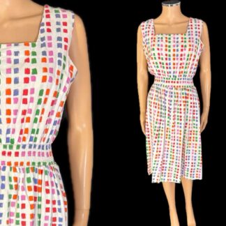 Cute early 50's cotton dress by Josselyne