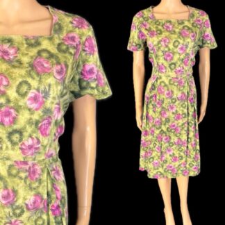 Really sweet 1950's fabulously fuller figured day dress