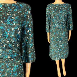 Gorgeous 1950's fabulously fuller figure silk day dress