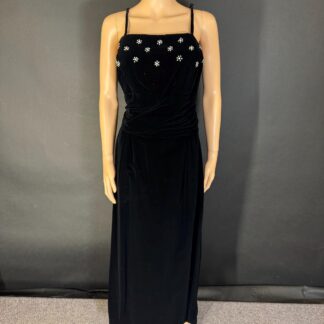 Beautiful 1950's velvet evening dress by Heiress