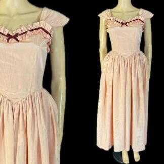 Really pretty late 1930's taffeta evening dress by Emenson