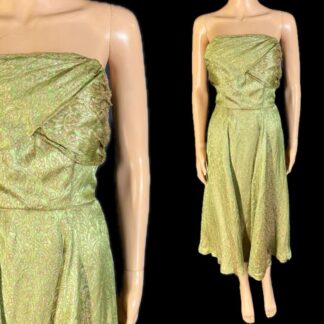 Beautiful 1950's lamé party dress