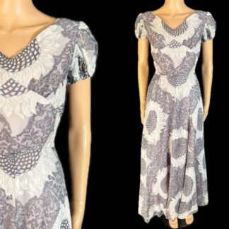 Gorgeous 1940's summer evening dress by Tudor