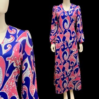 Gorgeous 70's crimplene maxi