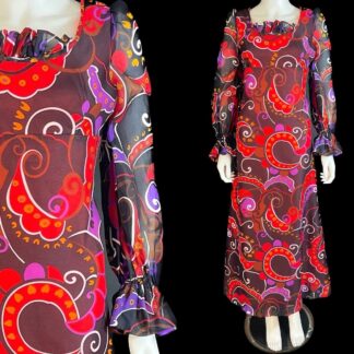 Amazing late 1960's maxi dress