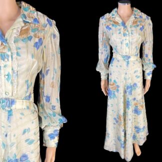 Gorgeous 1970's "California cotton" maxi dress