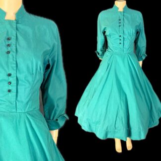 Gorgeous green 1950's day dress