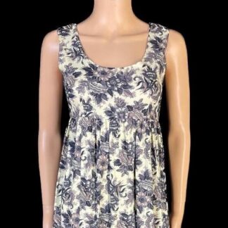 1970's Floral Cotton Maxi Dress by Justin