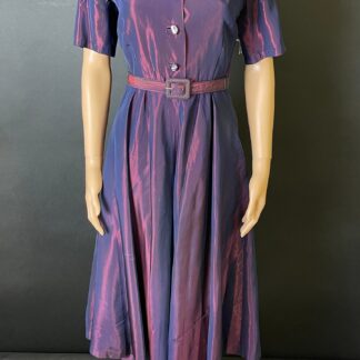 Really rare 1940s 'Frank Usher' dinner plate utility party dress