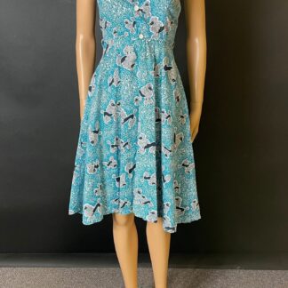 Gorgeous 1940s novelty print sun dress