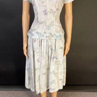 Stunning 1940s butterfly novelty print dress