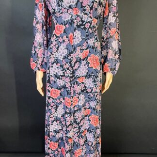Stunning 70's does 30's floral day dress