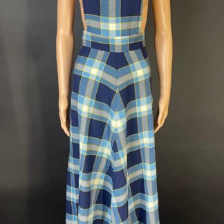 Wonderful 1970s pinafore maxi dress