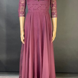 Stunning 1970s 'jean varon' evening maxi dress
