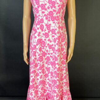 Gorgeous 'Jean Allen' 1960s summer evening maxi dress
