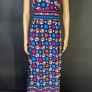 Wonderful 'Van Allen' 1970s maxi dress